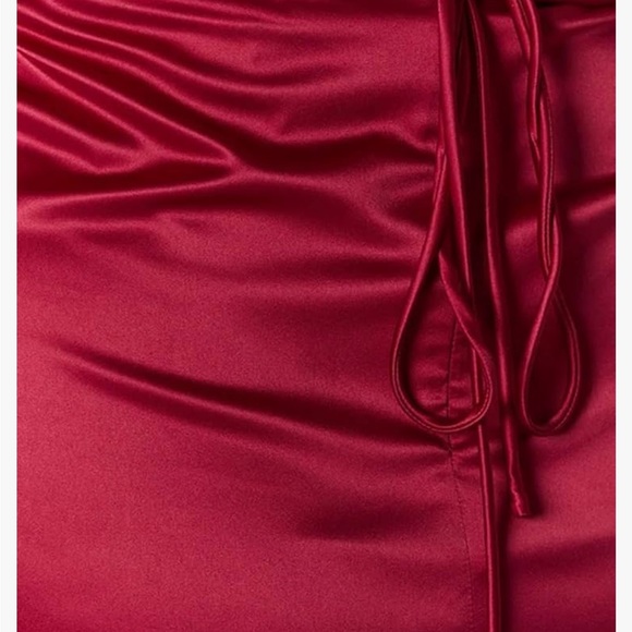 Amazon Just Quella Red Satin Strappy Dress, NWT - Picture 7 of 7